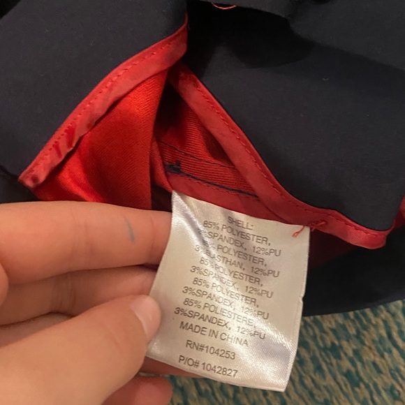 Horseware girls competition jacket navy and red - Picture 8 of 9